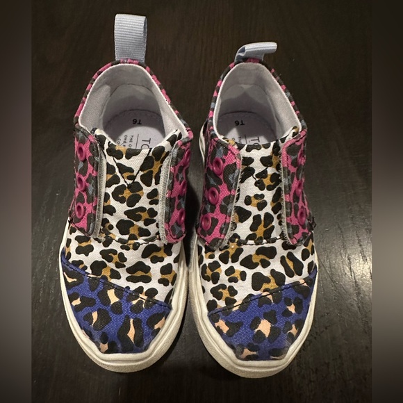 Toms Toddler Multi Colored Leopard High Tops Size C6 - Picture 6 of 7